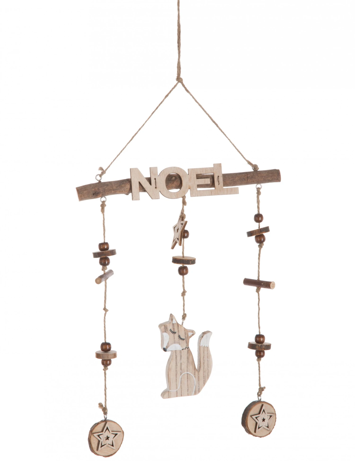 Suspension En Bois Noël Petit Renard 45 Cm 3 Suspension En Bois Noël Petit Renard 45 Cm