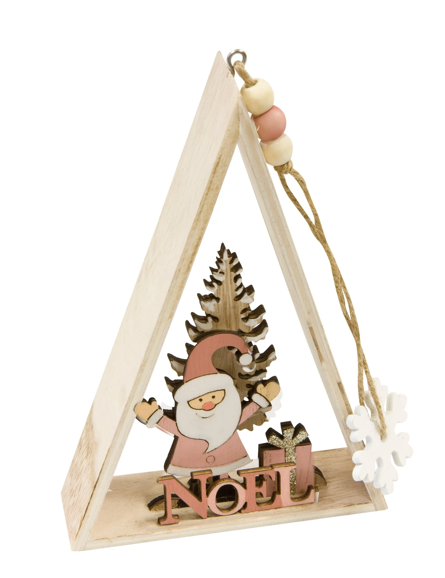 Suspension En Bois Père Noël Rose 29 X 6 X 3,5 Cm 3 Suspension En Bois Père Noël Rose 29 X 6 X 3,5 Cm