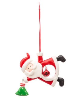 Suspension Père Noël Avec Grelot 10 Cm Modèle Aléatoire