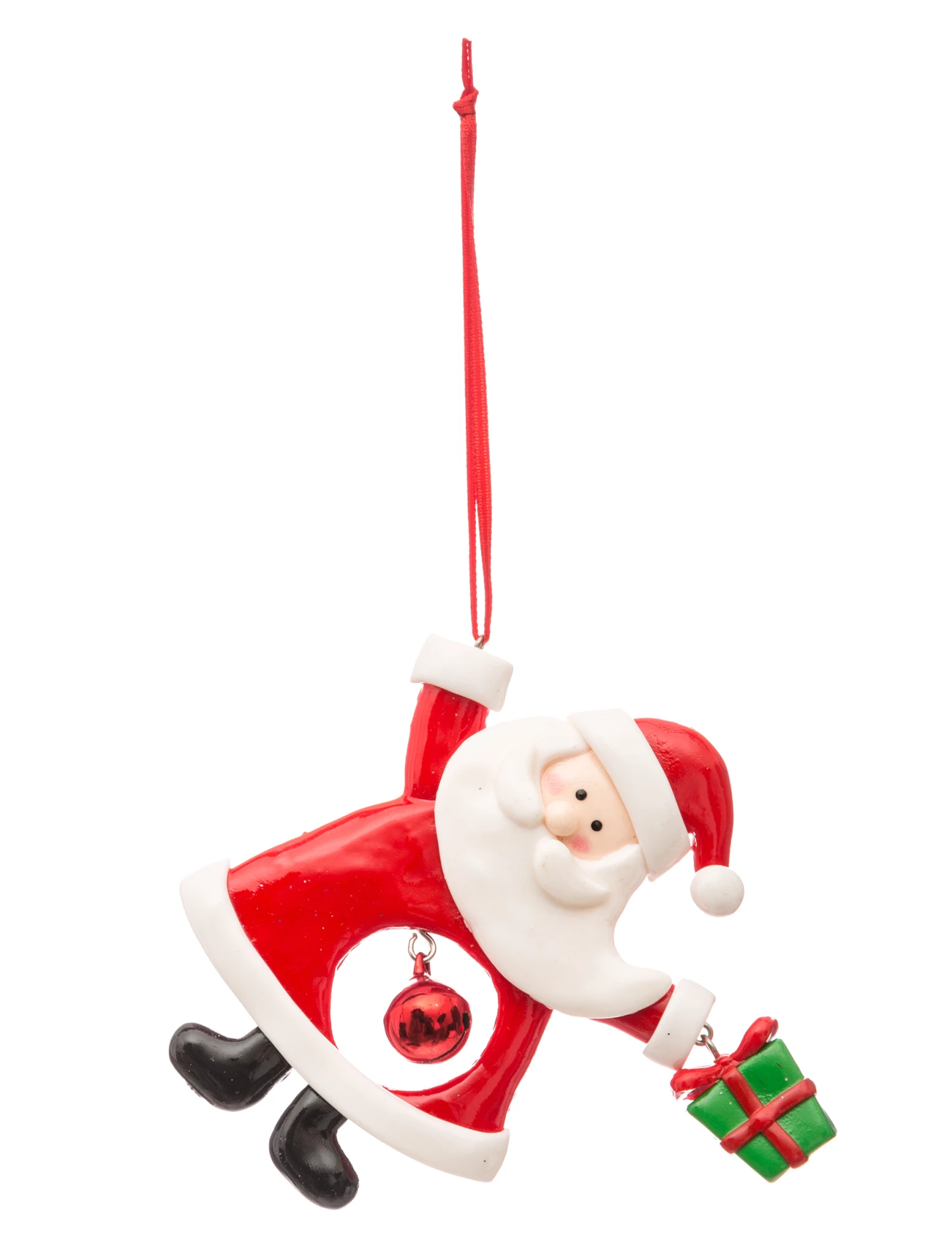 Suspension Père Noël Avec Grelot 10 Cm Modèle Aléatoire 5 Suspension Père Noël Avec Grelot 10 Cm Modèle Aléatoire – Image 3