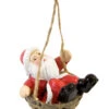 Suspension Père Noël Dans Son Panier En Résine 6 X 4 X 4 Cm -Decoration Magasin suspension pere noel dans son panier en resine 6 x 4 x 4 cm 337237